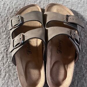 Fitory Women's Brown Sandals
